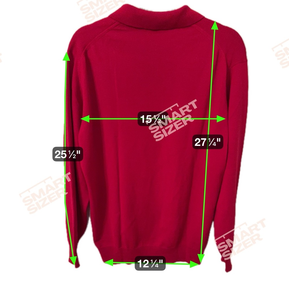 Brioni for Neiman Italian Merino Knit Polo Sweater Red Men’s M - Picture 7 of 7